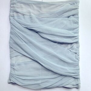 Free People Draped Mini Skirt Bodycon Blue Size XS